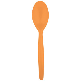 Plastic lepel  PS "Easy" oranje 18,5 cm (500 stuks)