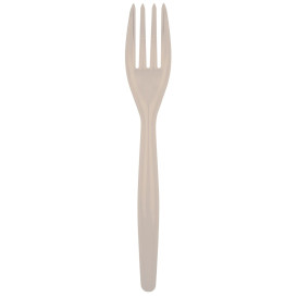 Plastic PS vork "Easy" beige 18cm (20 stuks) 