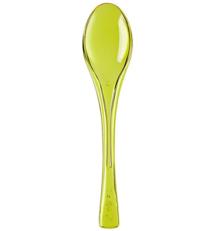 Plastic lepel PS "Flen" geel transparant14,5cm (50 stuks) Plastic lepel PS "Flen" geel transparant14,5cm (50 stuks)