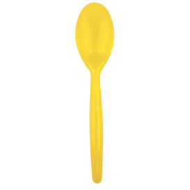 Plastic lepel  PS "Easy" geel 18,5 cm (20 stuks) 