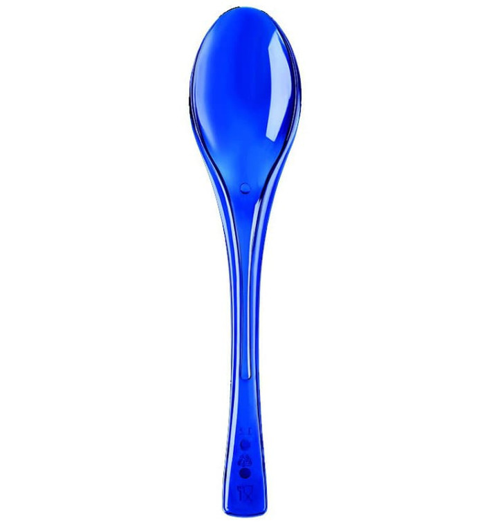 Plastic lepel PS "Flen" blauw transparant 14,5cm (50 stuks) Plastic lepel PS "Flen" blauw transparant 14,5cm (50 stuks)