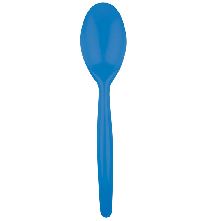 Plastic lepel PS "Easy" blauw transparant 18,5 cm (500 stuks) Plastic lepel PS "Easy" blauw transparant 18,5 cm (500 stuks)