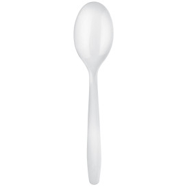 Plastic lepel  Easen PP wit 17,5cm (100 stuks) 