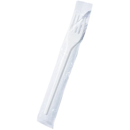 Plastic PS vork wit verpakt 17cm (1000 stuks)