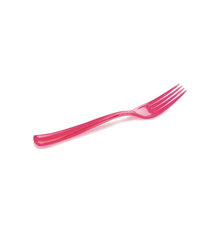 Plastic vork Premium framboos 19 cm (10 stuks) Plastic vork Premium framboos 19 cm (10 stuks)