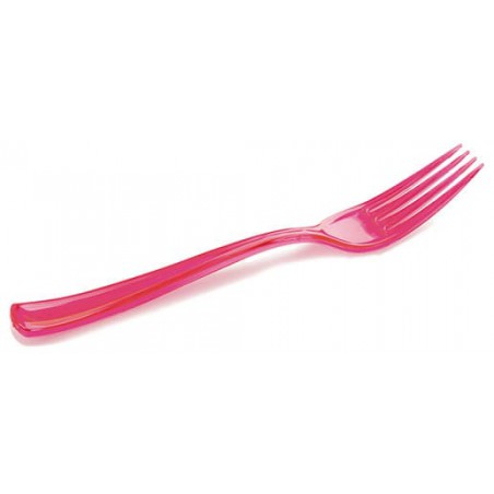 Plastic vork Premium framboos 19 cm (180 stuks)