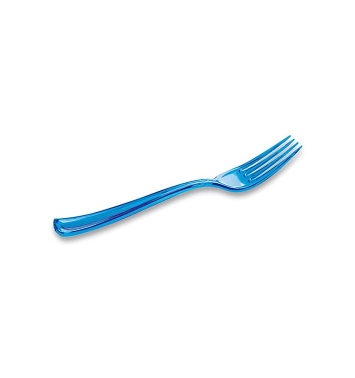 Plastic vork Premium turkoois 19cm (10 stuks) Plastic vork Premium turkoois 19cm (10 stuks)