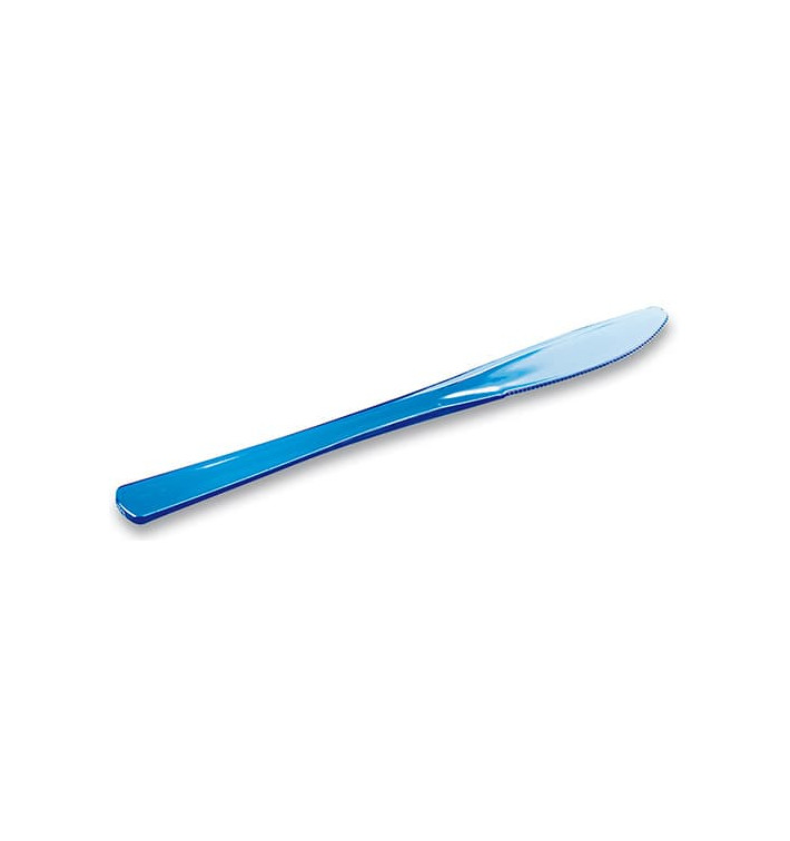 Plastic mes Premium turkoois 20cm (250 stuks) Plastic mes Premium turkoois 20cm (250 stuks)