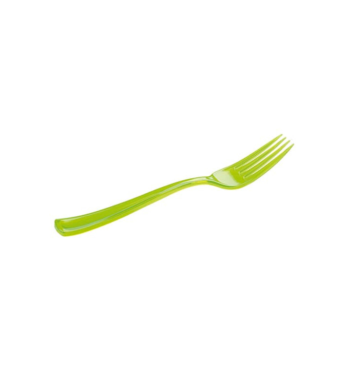 Plastic vork Premium groen 19 cm (10 stuks) Plastic vork Premium groen 19 cm (10 stuks)