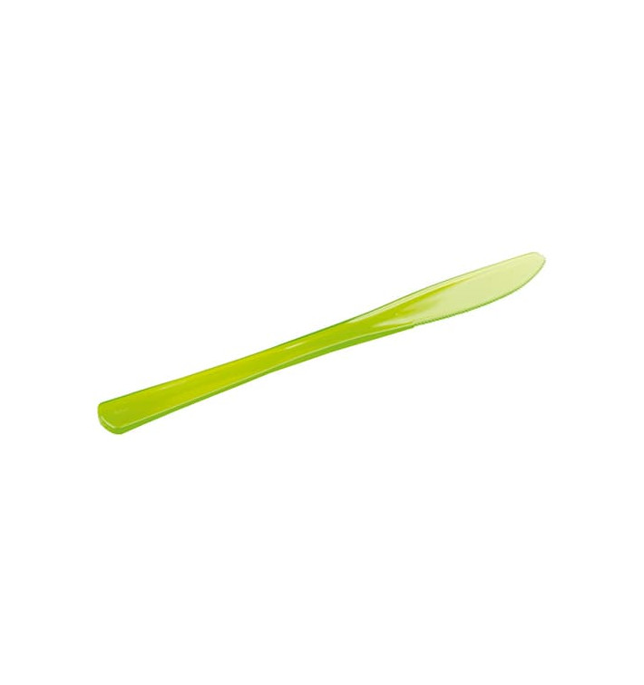 Plastic mes Premium groen 20cm (250 stuks) Plastic mes Premium groen 20cm (250 stuks)