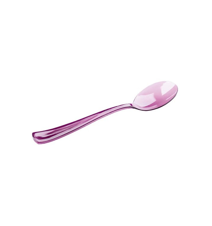 Plastic lepel premium aubergine kleur 16cm (10 stuks) Plastic lepel premium aubergine kleur 16cm (10 stuks)