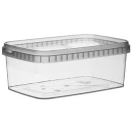 Plastic deli Container en Plastic Deksel PP Onbreekbaar 1200ml 19,2x12,6cm (117 stuks)