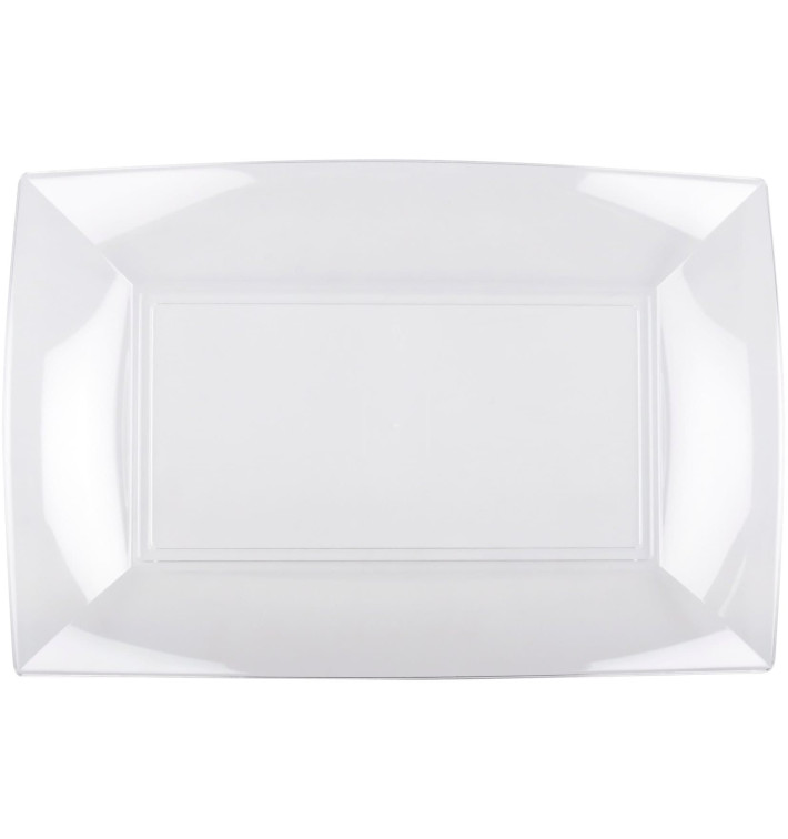 Plastic dienblad transparant "Nice" 34,5x23 cm (6 stuks) Plastic dienblad transparant "Nice" 34,5x23 cm (6 stuks)