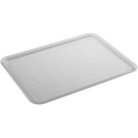 Plastic dienblad wit 37x50cm (4 stuks) 