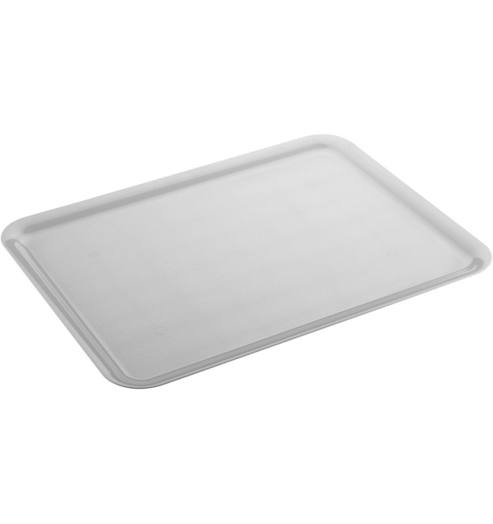 Plastic dienblad wit 37x50cm (4 stuks) Plastic dienblad wit 37x50cm (4 stuks)