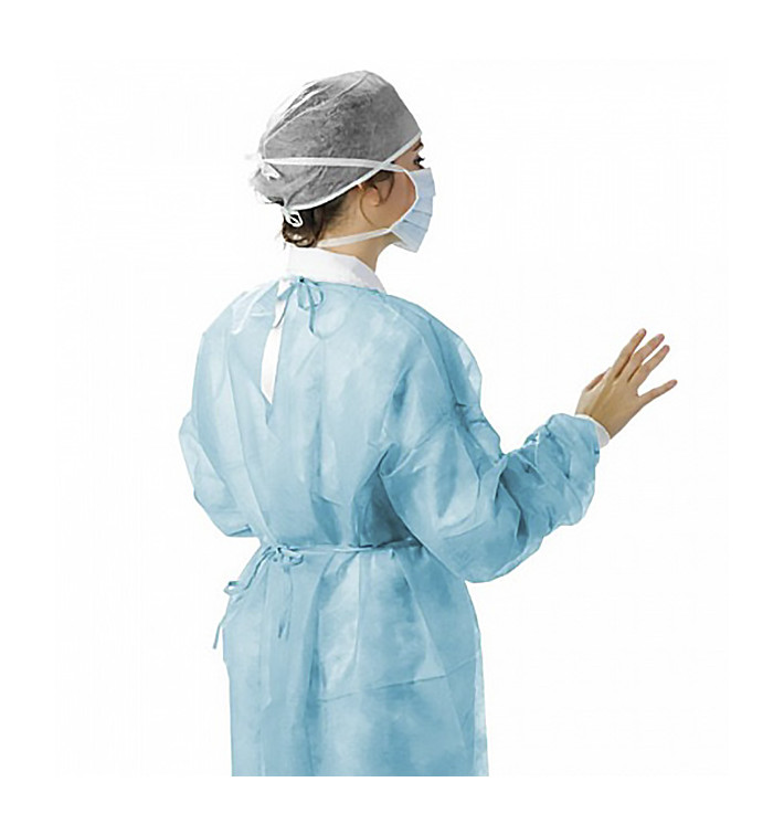 Wegwerp-laboratoriumjas TST PP Afsluitingsband blauw XL (100 stuks) Wegwerp-laboratoriumjas TST PP Afsluitingsband blauw XL (100 stuks)