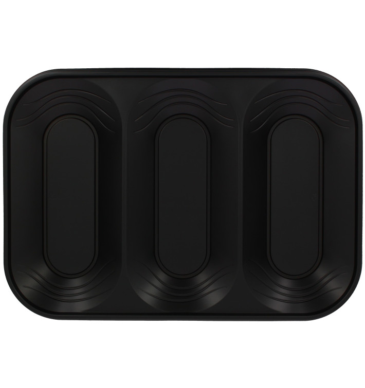Plastic dienblad microgolfbaar "X-Table" 3C zwart 33x23cm (30 stuks) Plastic dienblad microgolfbaar "X-Table" 3C zwart 33x23cm (30 stuks)