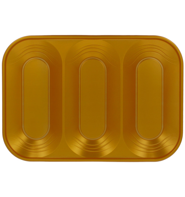 Plastic dienblad microgolfbaar "X-Table" 3C goud 33x23cm (2 stuks) Plastic dienblad microgolfbaar "X-Table" 3C goud 33x23cm (2 stuks)