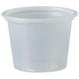 Plastic souffle beker PS transparant 30ml Ø4,8cm (250 stuks) 