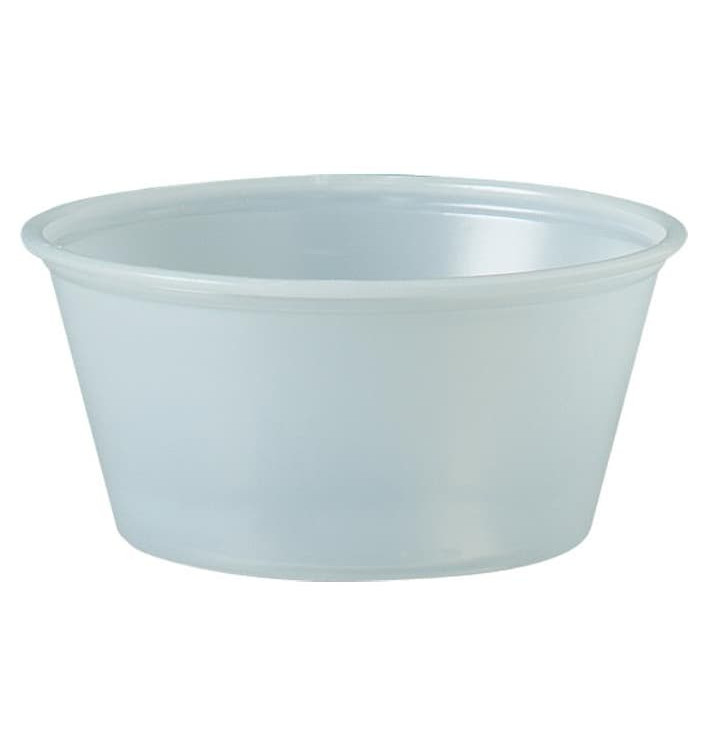 Plastic souffle beker PS transparant 100ml Ø7,3cm (2500 stuks) Plastic souffle beker PS transparant 100ml Ø7,3cm (2500 stuks)