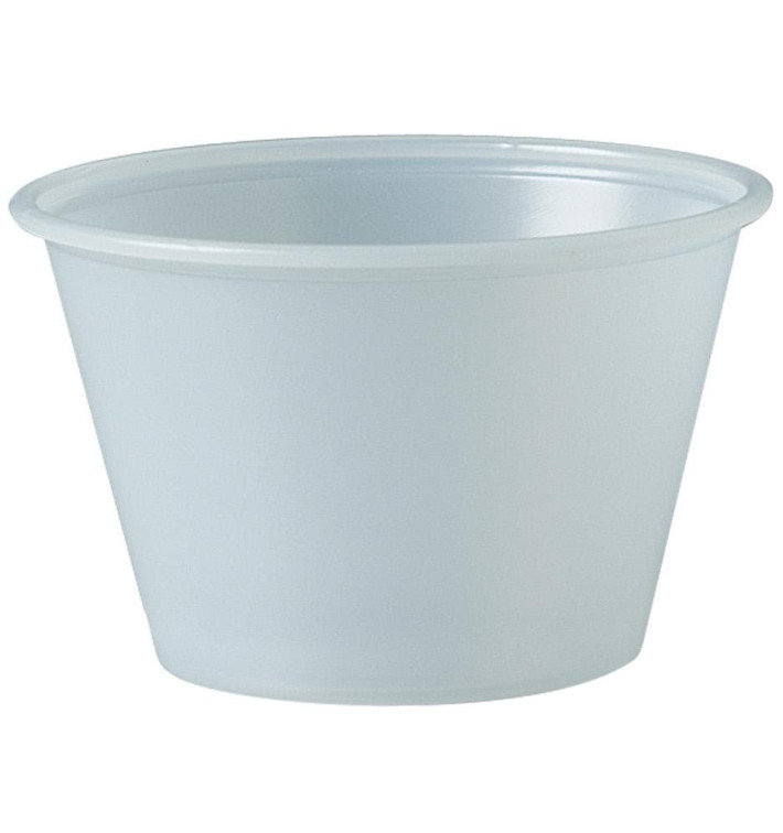 Plastic souffle beker PS transparant 120ml Ø7,3cm (250 stuks) Plastic souffle beker PS transparant 120ml Ø7,3cm (250 stuks)