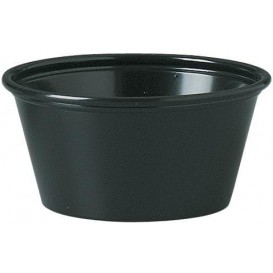 Plastic souffle beker PS zwart 60ml Ø6,6cm (2500 stuks)