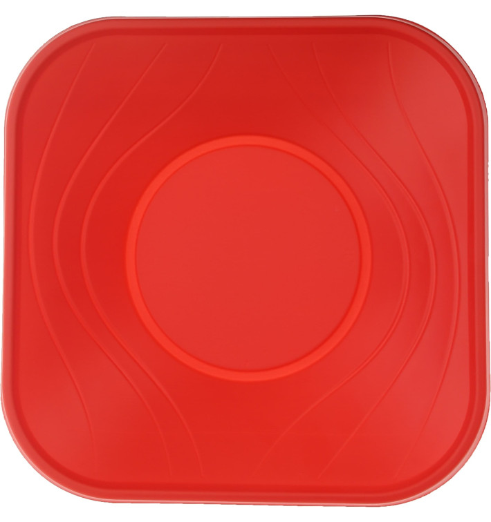 Plastic Kom PP Vierkant "X-Table" rood 18x18cm (8 stuks) Plastic Kom PP Vierkant "X-Table" rood 18x18cm (8 stuks)