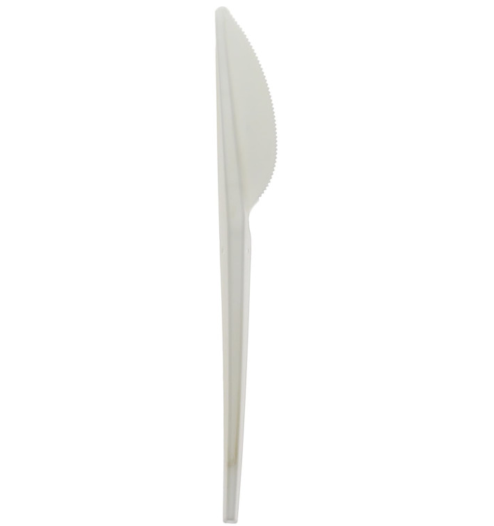 Stof gebaseerd op Maizena CPLA afbreekbare mes wit 17,5cm (15 stuks) Stof gebaseerd op Maizena CPLA afbreekbare mes wit 17,5cm (15 stuks)