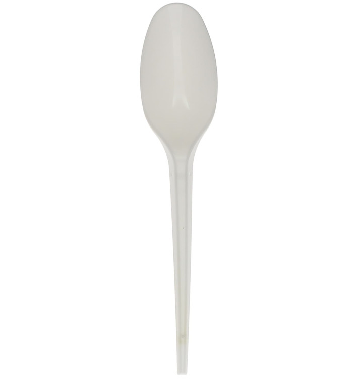 Stof gebaseerd op Maizena CPLA afbreekbare lepel wit 17,5cm (15 stuks) Stof gebaseerd op Maizena CPLA afbreekbare lepel wit 17,5cm (15 stuks)