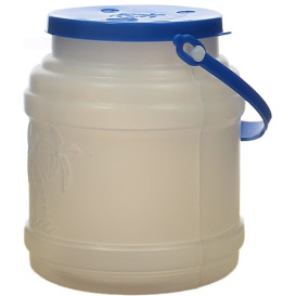 Plastic melk Container met handvat en Deksel 500 ml (10 stuks) 
