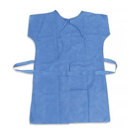 Wegwerp-laboratoriumjas voor patienten RX blauw XL (10 stuks) 