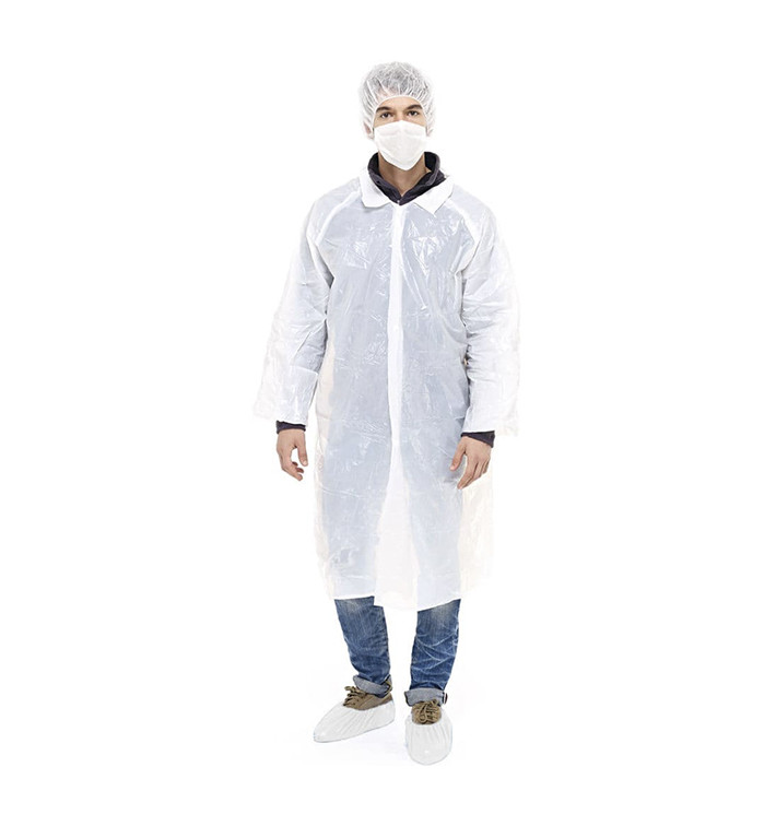 Wegwerpbescherming Kit TNT PE 3-delig + Mask wit (100 sets) Wegwerpbescherming Kit TNT PE 3-delig + Mask wit (100 sets)