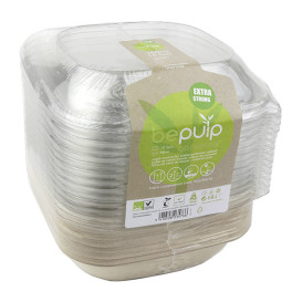 Suikerriet Container met Deksel 750ml 19x19x8cm (15 stuks) 