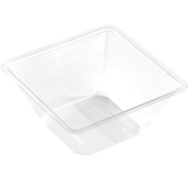 Plastic mini-Kom PET hittebestendig 250ml 9x9x6cm (50 stuks) 