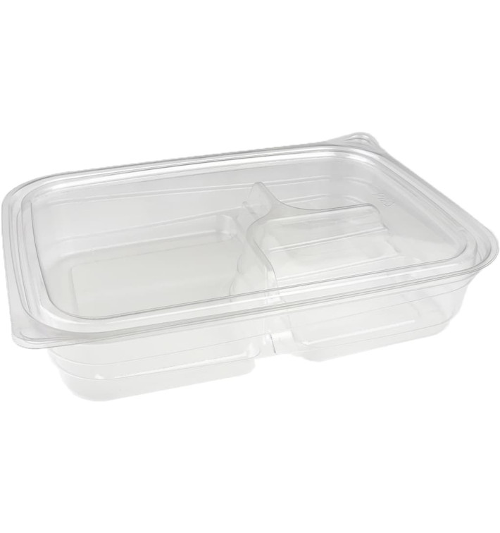 Plastic deli Container PET 3C 700ml 22x16x4cm (75 stuks) Plastic deli Container PET 3C 700ml 22x16x4cm (75 stuks)