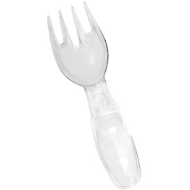Plastic Proeving mini vork groot maat 10cm (2000 stuks)
