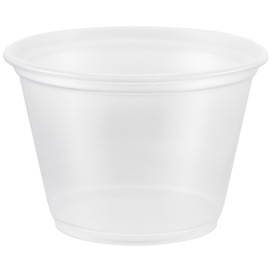 Plastic PP Soufflébeker transparant 75ml Ø6,6cm (2500 stuks) 