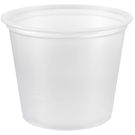 Plastic PP Soufflébeker transparant 165ml Ø7,3cm (125 stuks) 