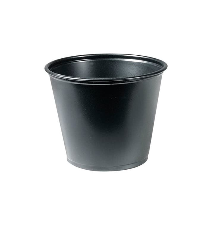 Plastic PP Soufflébeker zwart 165ml Ø7,3cm (2500 stuks) Plastic PP Soufflébeker zwart 165ml Ø7,3cm (2500 stuks)