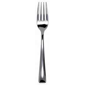 Plastic vork gemetalliseerd 15cm (50 stuks) 