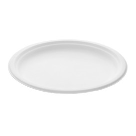 Suikerriet bord wit Ø26 cm (50 stuks) 