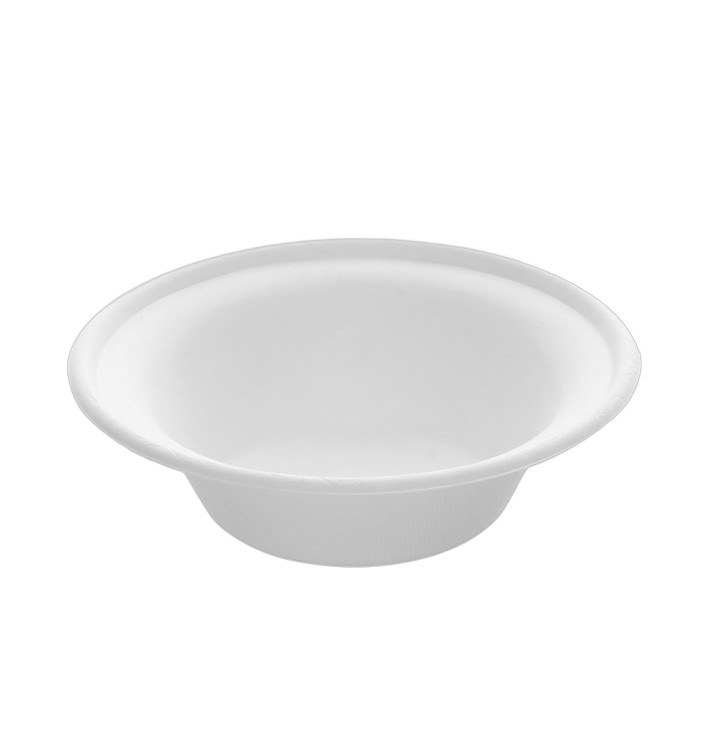 Suikerriet kom wit Ø15cm 400ml (300 stuks) Suikerriet kom wit Ø15cm 400ml (300 stuks)