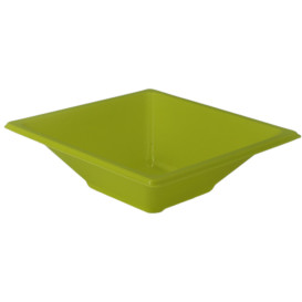 Plastic kom PS Vierkant pistache 12x12cm (1500 stuks)