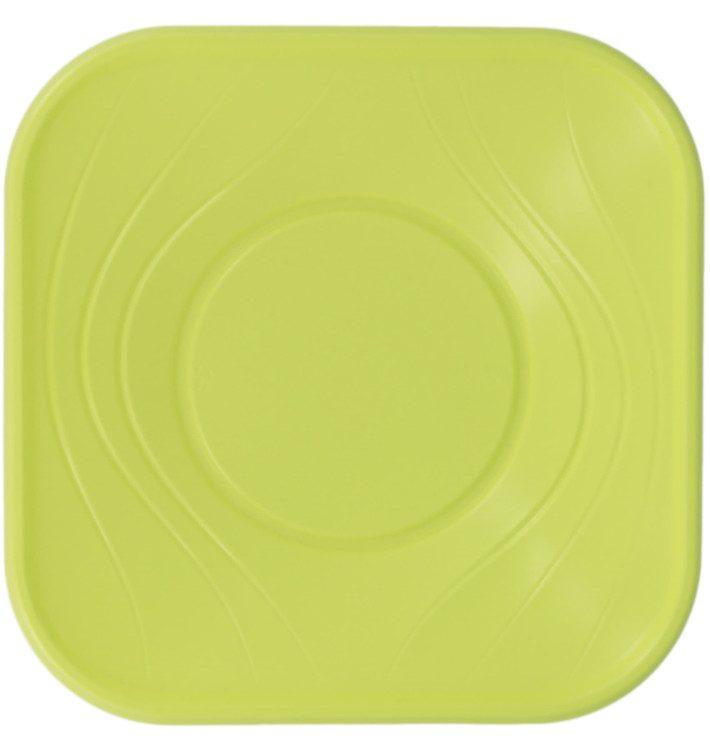 Plastic Kom PP Vierkant "X-Table" Lime 18x18cm (120 stuks) Plastic Kom PP Vierkant "X-Table" Lime 18x18cm (120 stuks)