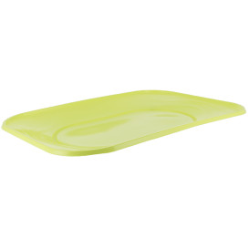 Plastic dienblad microgolfbaar "X-Table" limoengroen 33x23cm (60 stuks)