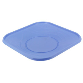 Plastic bord PP "X-Table" Vierkant paars 18 cm (8 stuks) 