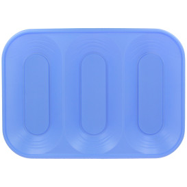 Plastic dienblad microgolfbaar "X-Table" 3C paars 33x23cm (2 stuks) 