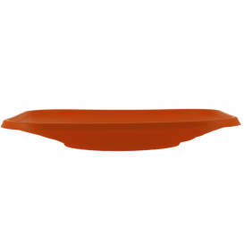 Plastic bord PP "X-Table" Vierkant oranje 18 cm (8 stuks) 