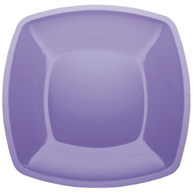 Plastic bord Plat lila Vierkant PS 30 cm (12 stuks) 