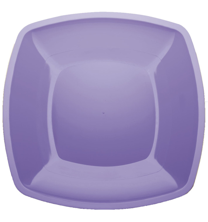 Plastic bord Plat lila Vierkant PS 30 cm (12 stuks) Plastic bord Plat lila Vierkant PS 30 cm (12 stuks)